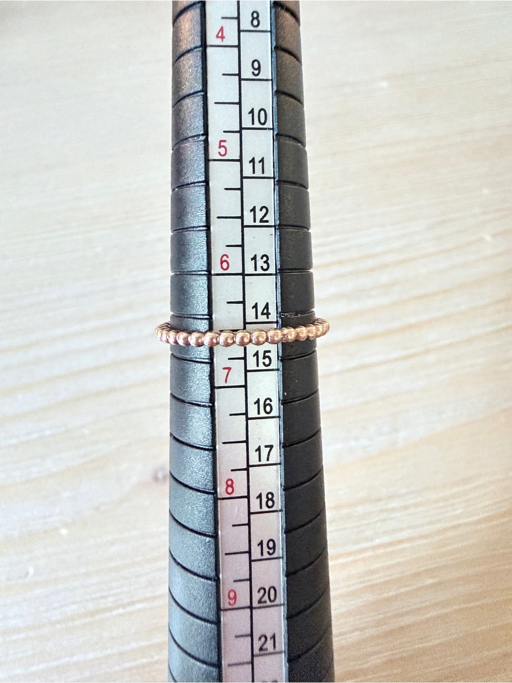 Ring Concierge 14K Rose Gold Beaded Gold Ring - US 6.5 - Picture 2 of 4
